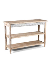 Furniture - Console Table - Chateau w Shelves (CLICK & COLLECT ONLY)