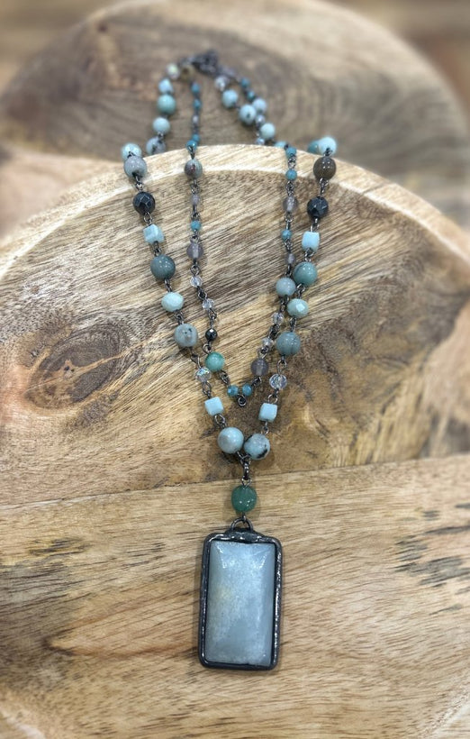 NATURAL STONE NECKLACES
