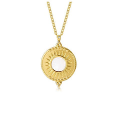 Gold plated pendant necklace