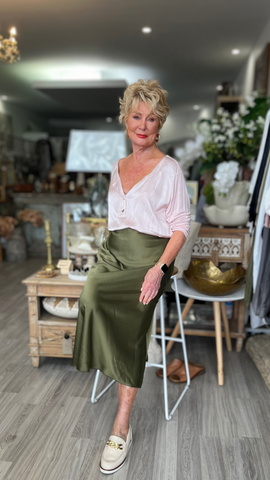 Alexa Satin Skirt