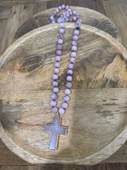 Natural stone necklace