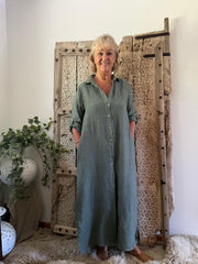 Di Blush Linen Dress