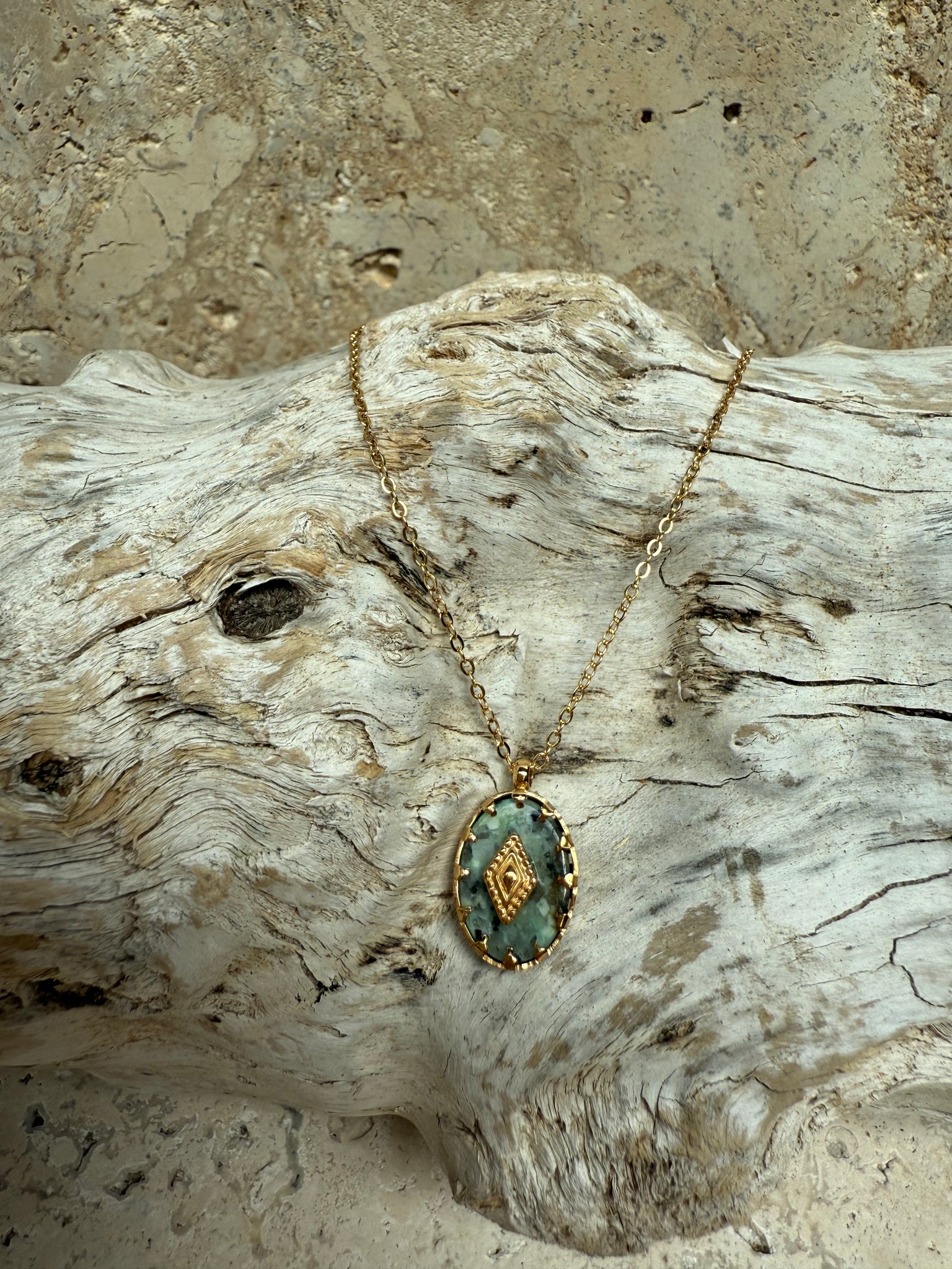 Green Stone Necklace
