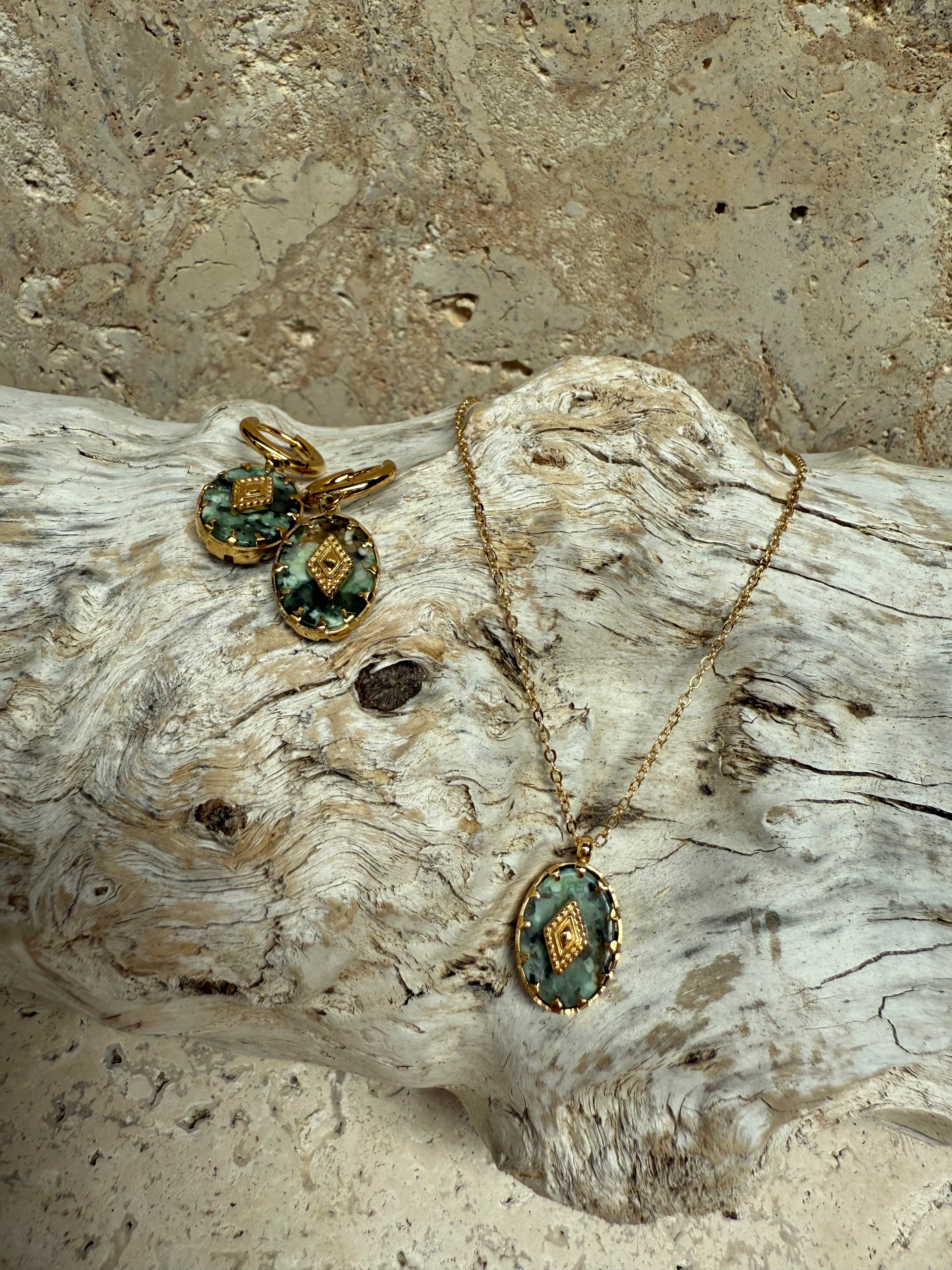 Green Stone Necklace