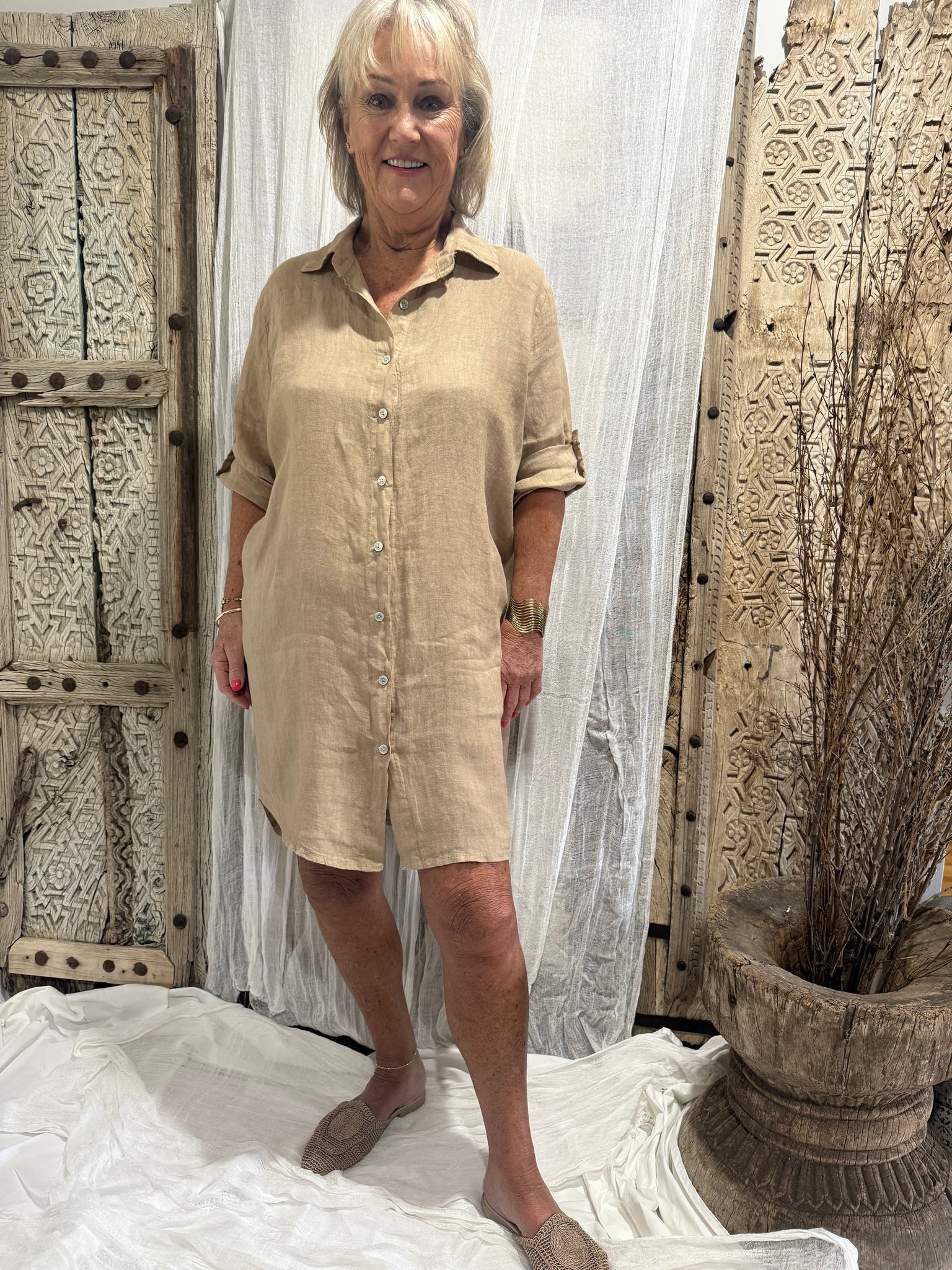 Lara Linen Dress