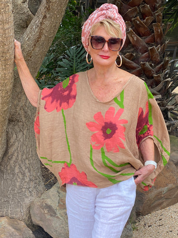 Keesha Linen Top