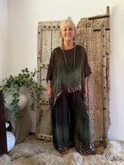 Ombré Leopard Silk Top