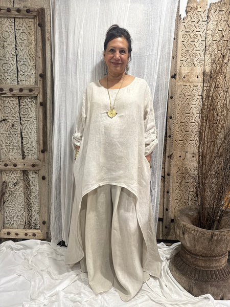 Annika Linen Top