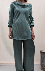 Liza Draped Collar top