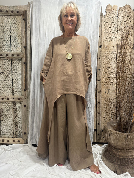 Annika Linen Top