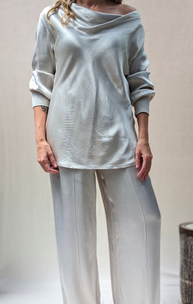 Liza Draped Collar top