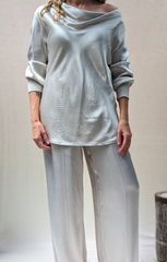 Liza Draped Collar top