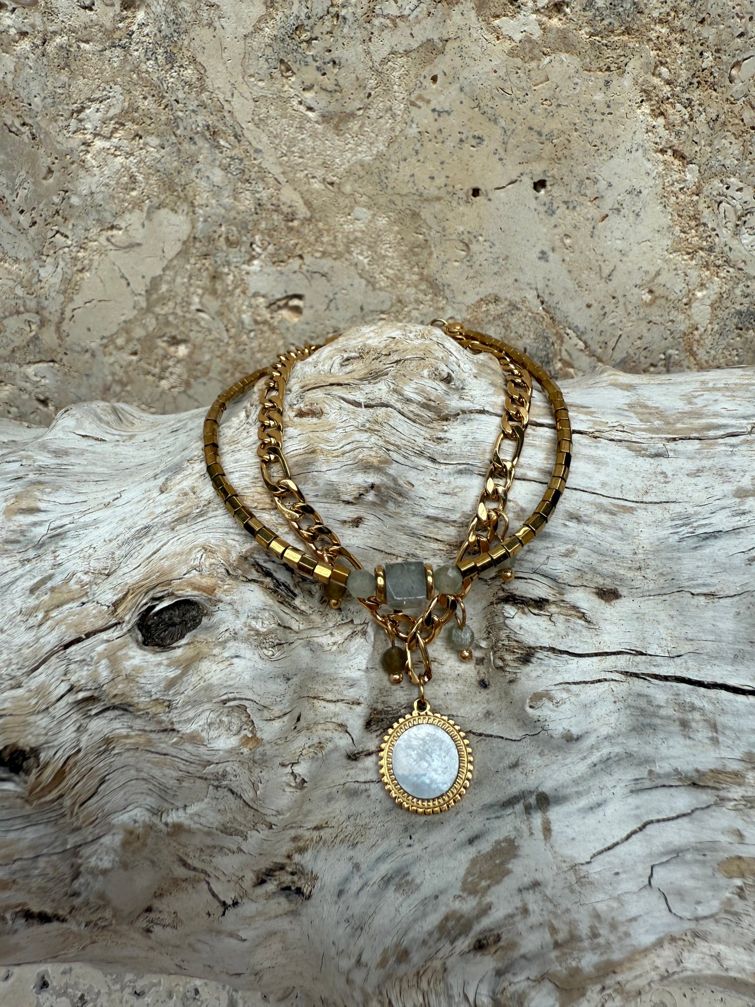 Gold Double Chain Bracelet