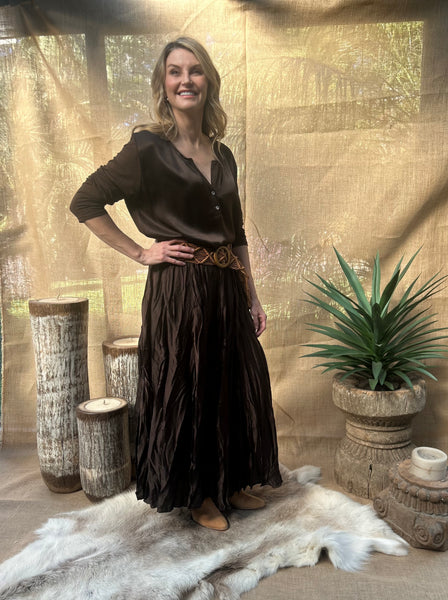 Celeste Satin Skirt