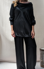 Liza Draped Collar top