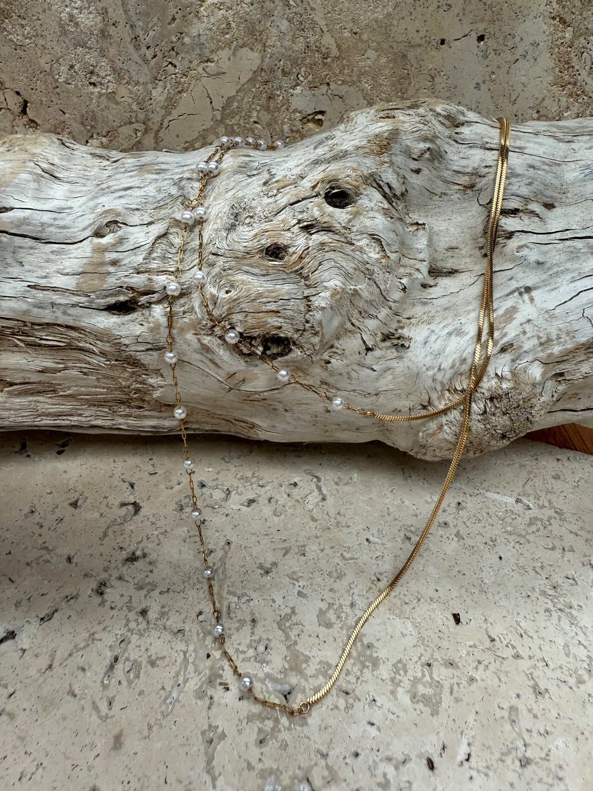 Gold & Pearl Necklace