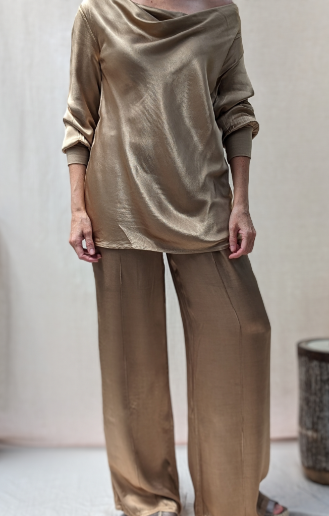 Liza Draped Collar top