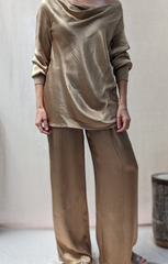 Liza Draped Collar top