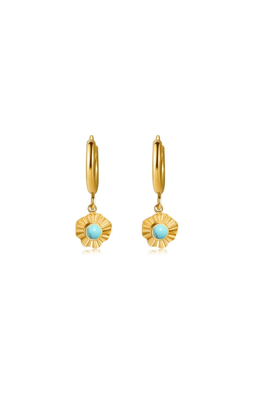 Turquoise & Gold earrings