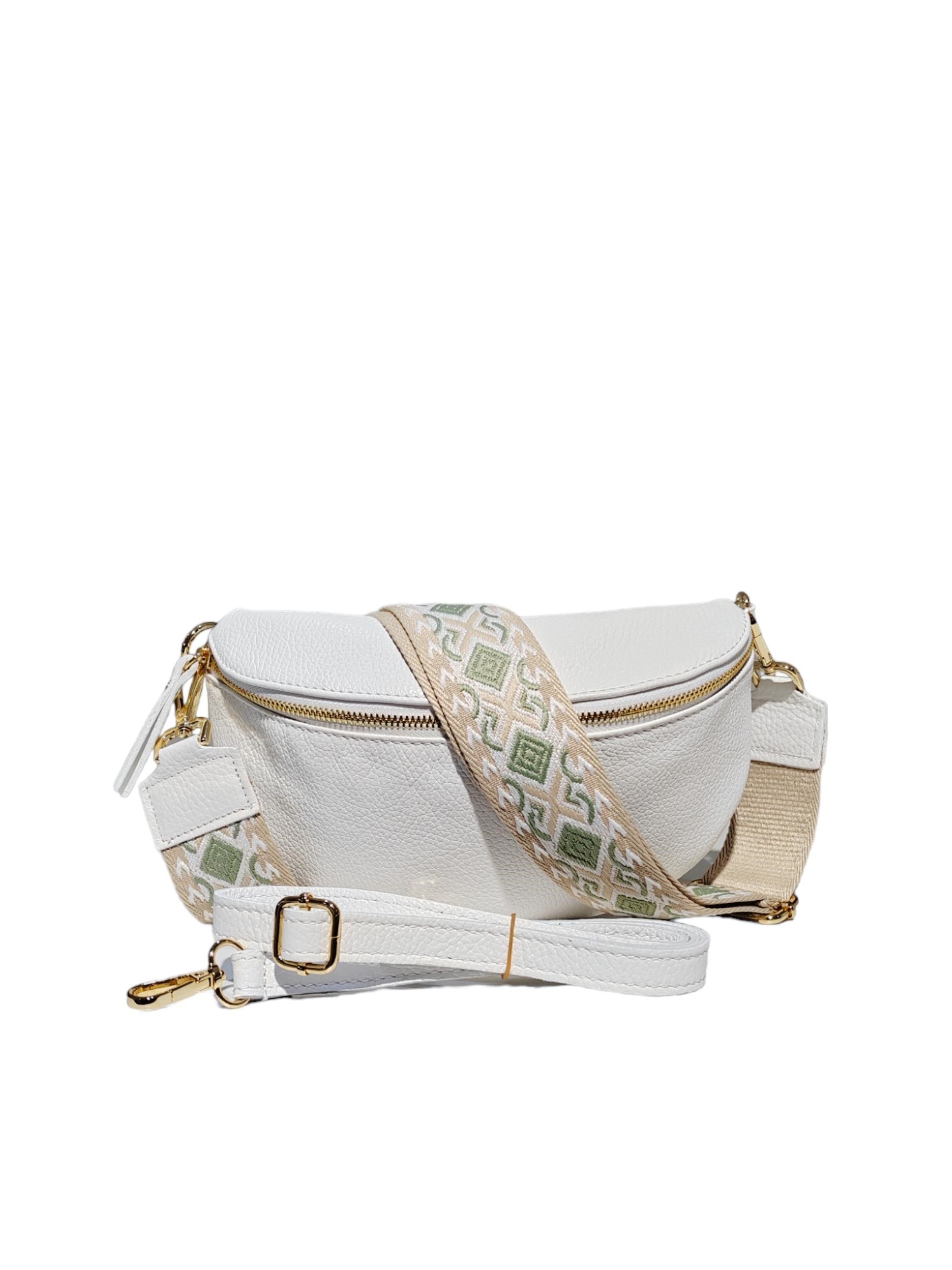 Stassi saddle bag- White