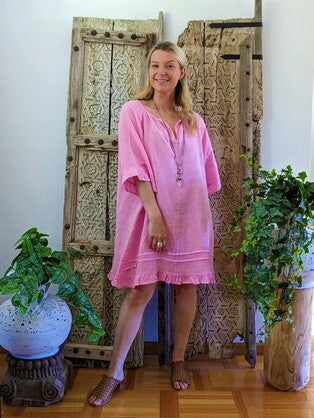 Antonia Linen Dress