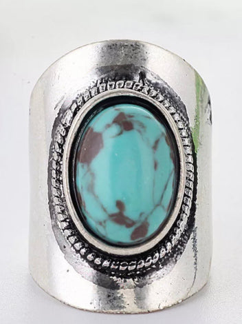 Jewellery - Ring - Silver Large Stone