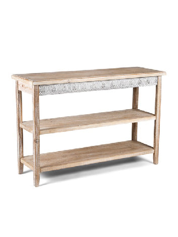 Furniture - Console Table - Chateau w Shelves (CLICK & COLLECT ONLY)
