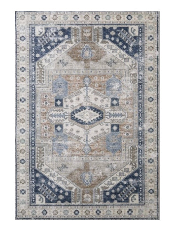 Rugs - Geometrical Blue 71005 (CLICK & COLLECT ONLY)