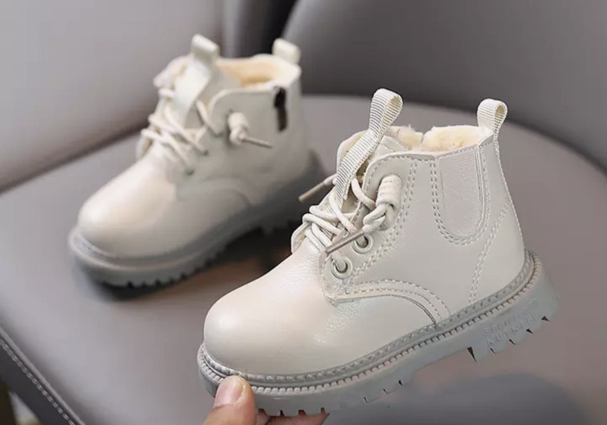 Baby Boots/Shoes - Ivory